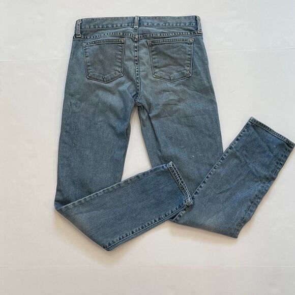 J. Crew Toothpick Jeans Mid to Low Rise, Medium Rinse/Wash, Distressed, 28 - Picture 10 of 16